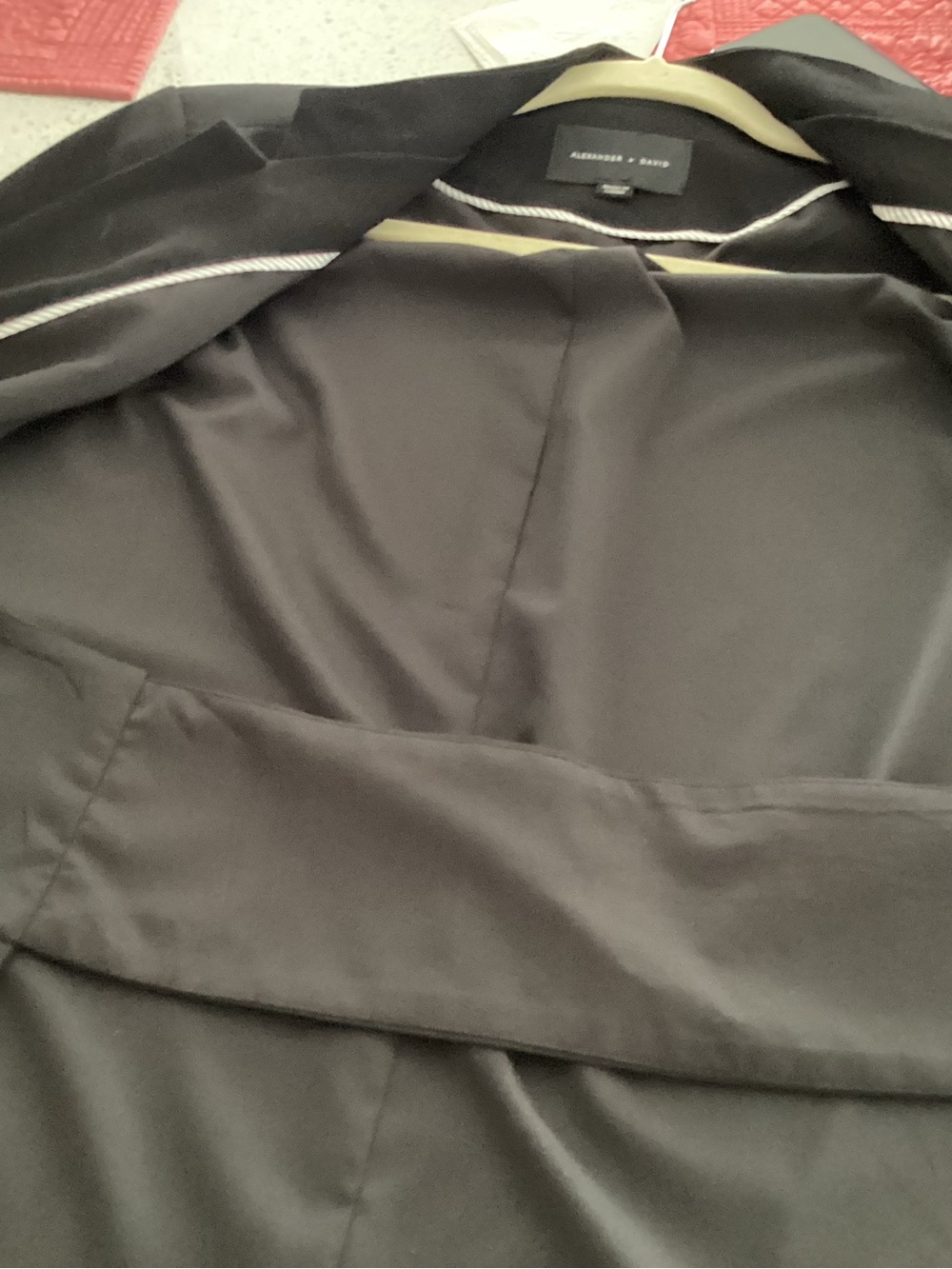 Alexander &David  Black Open-Front Blazer - Picture 3 of 8